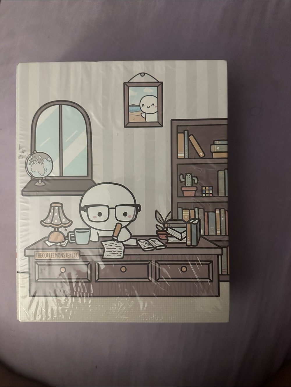 TCMC Cute Desk Cartoon sticker Notebook White Illustration  and four new washi